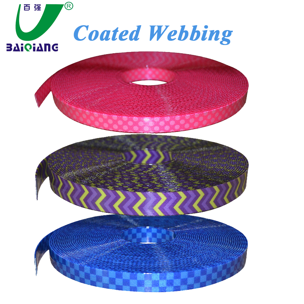 Factory Wholesale High Quality Waterproof Decorative Reinforced Patterned PVC Coated Polyester Webbing
