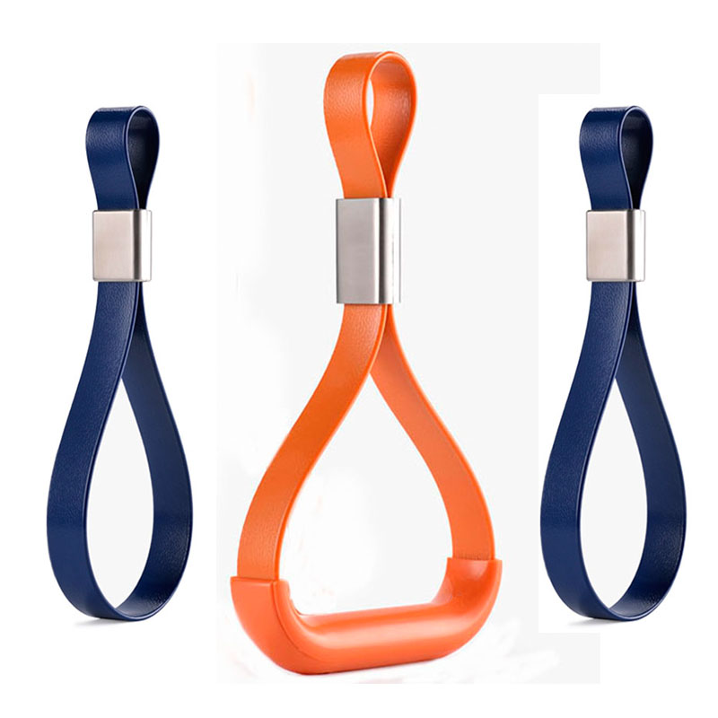 Red 304 Stainless Steel Rigid Subway Grab Handle