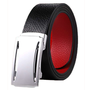 2019 Casual Durable Custom Red Fashion Black Men Belt Leather